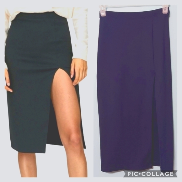 Aritzia Babaton Pencil Skirt With Front Slit - Picture 1 of 14